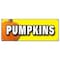 Signmission PUMPKINS BANNER SIGN patch halloween signs produce farm you pick gourd B-Pumpkins - alternate 1